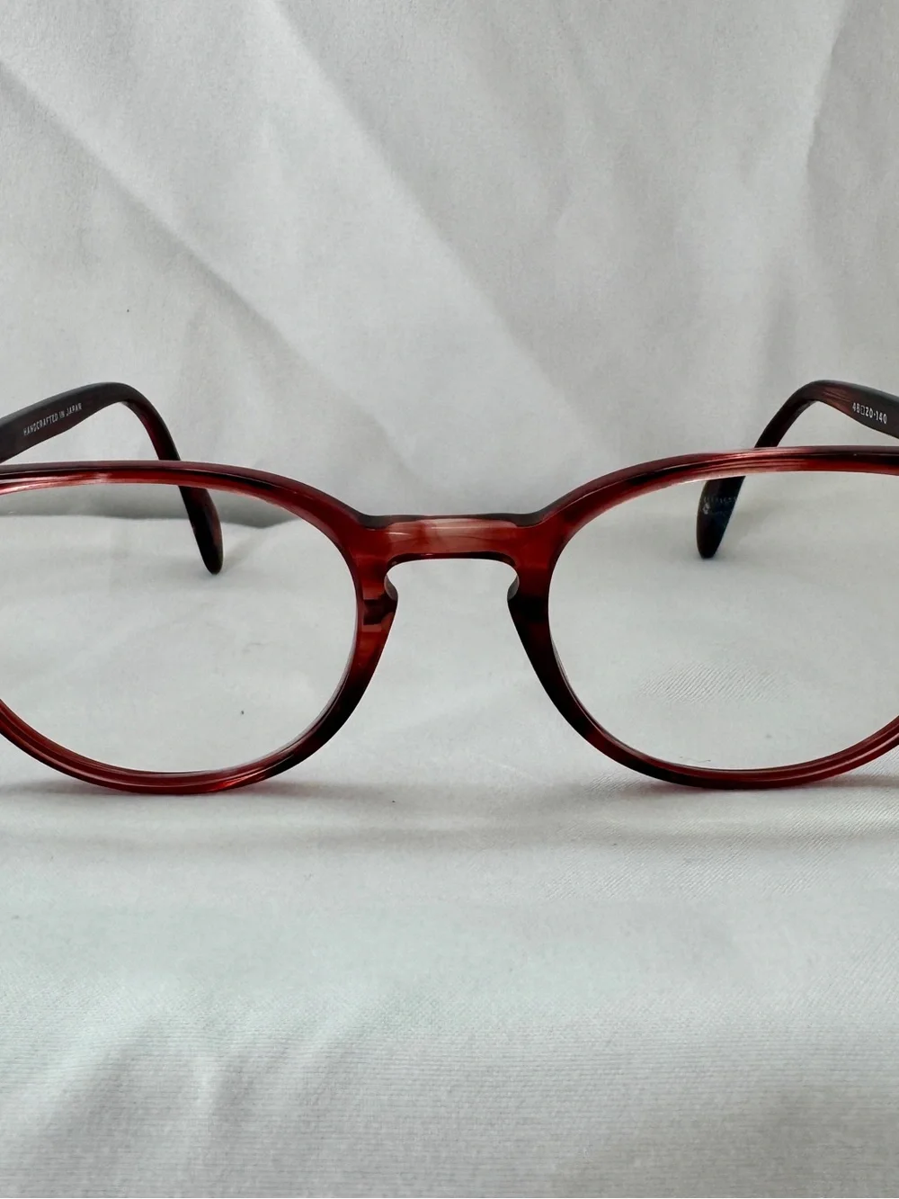 SALT OPTICS GLASSES | TIFFANY | W/CASE | 48-20-140 JAPAN | BURGUNDY TORTOISE